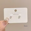 6 pendientes de perlas-6mm