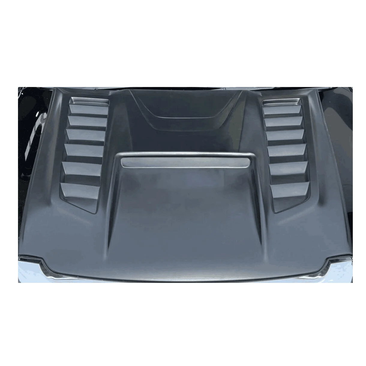 YCSUNZ 2021 Hilux Revo Black  Front Bonnet Hood Scoop Vent Cover for Toyota Hilux 2022 2023 Accessories