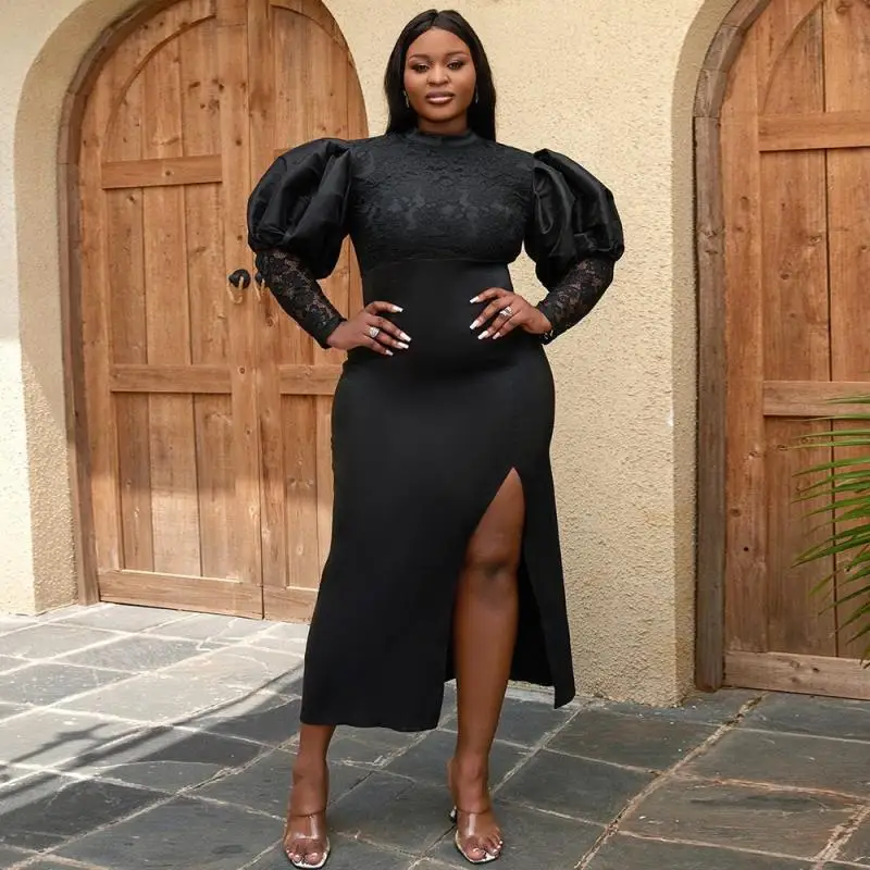 womens black dress for funeral Funeral Dress in Black For Women & Ladies Plus Size Outfit by MQ2155