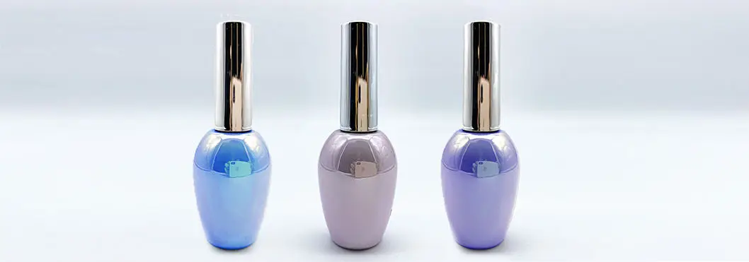 Cosmetics Glass 15 Ml Empty UV Gel Nail Polish Bottle With Brush