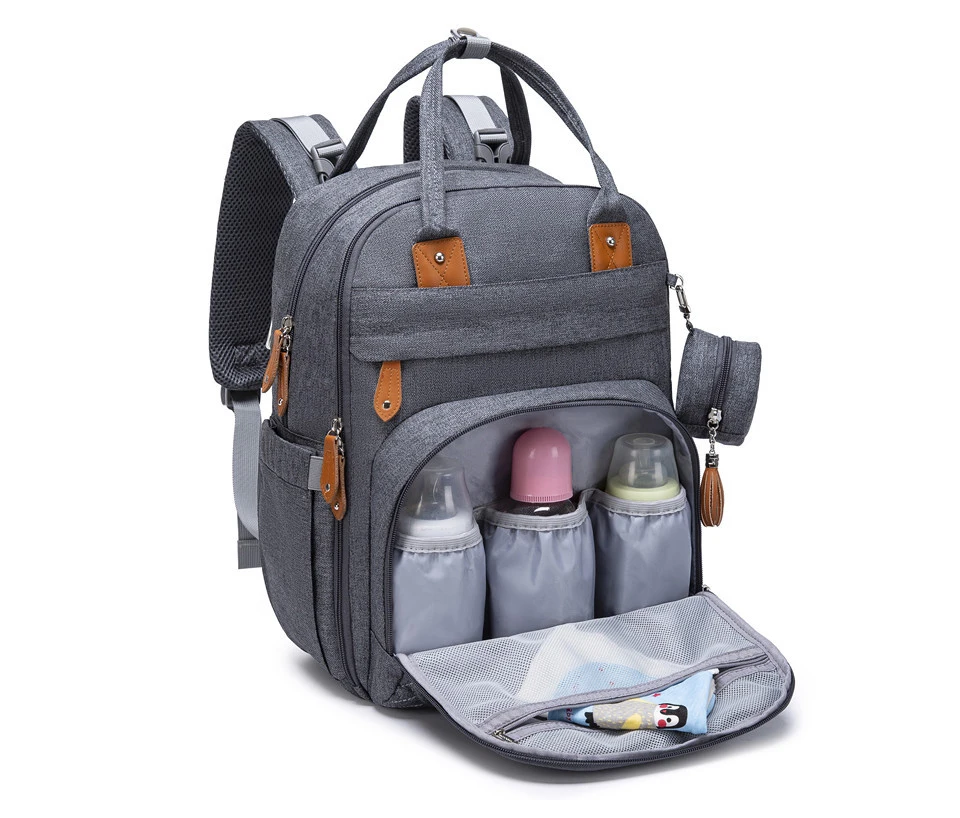 Portable Waterproof Mummy Back Pack Crib Large Capacity Mom Backpack