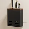Black walnut wood knife holder
