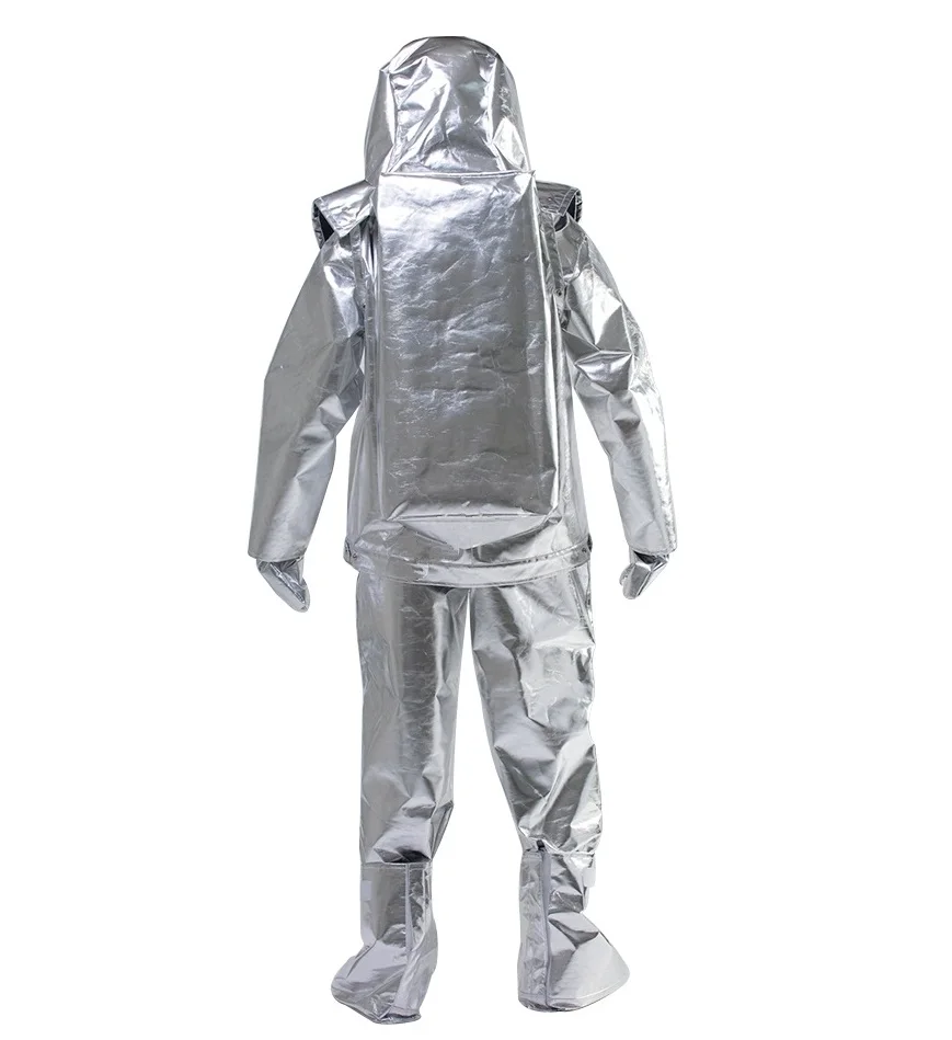 Aluminized Anti-Static & Anti-Cut Firefighting Suit HPPE Material with Aluminum Fiber Protection Radioactive Safety Clothing