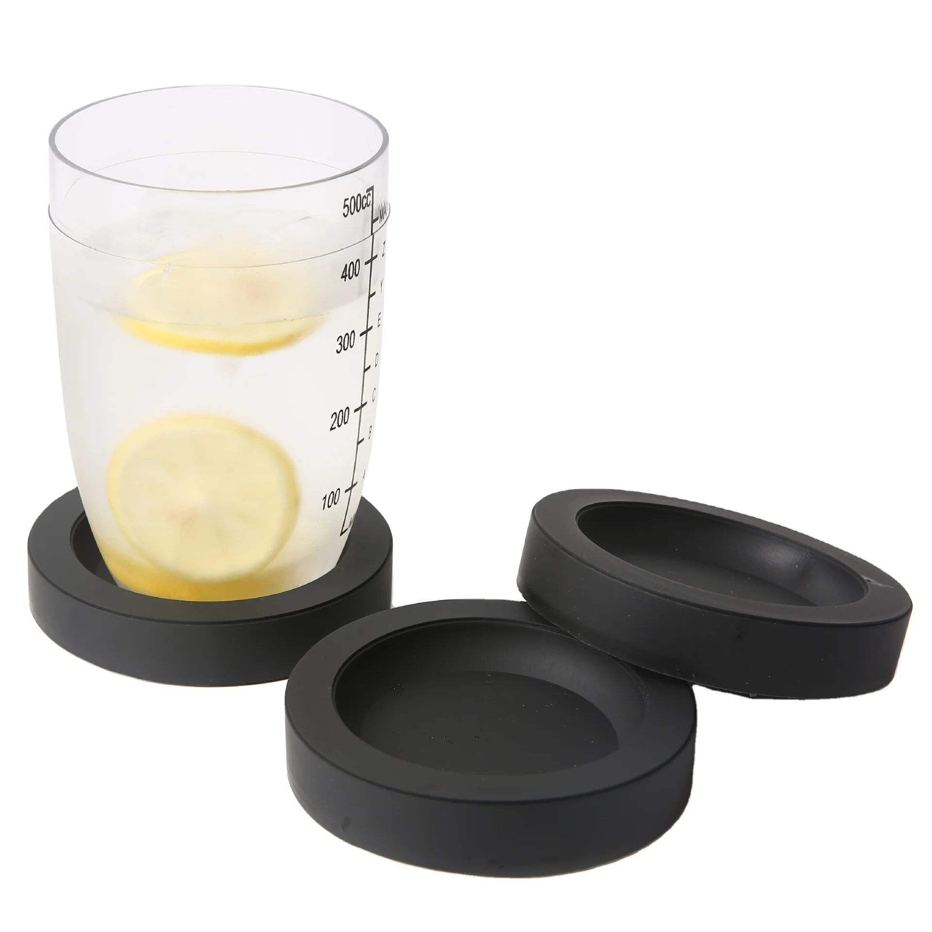 Schick Cup Anti-Slip Silicone Round Mat Blow Hand Lemon Tea Tool for Milk Tea Shop Bar Table Use Features Shock Resistant Design