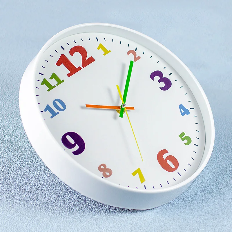 Wholesale Wholesale Home Decoration Simple Round Design 10 Inch Cheap Plastic Digital Wall Clock Customized Customized