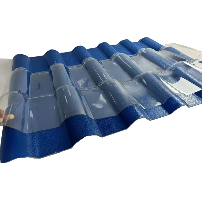 1.5mm thickness 880mm width Transparent polycarbonate corrugated roofing sheet for skylight panel