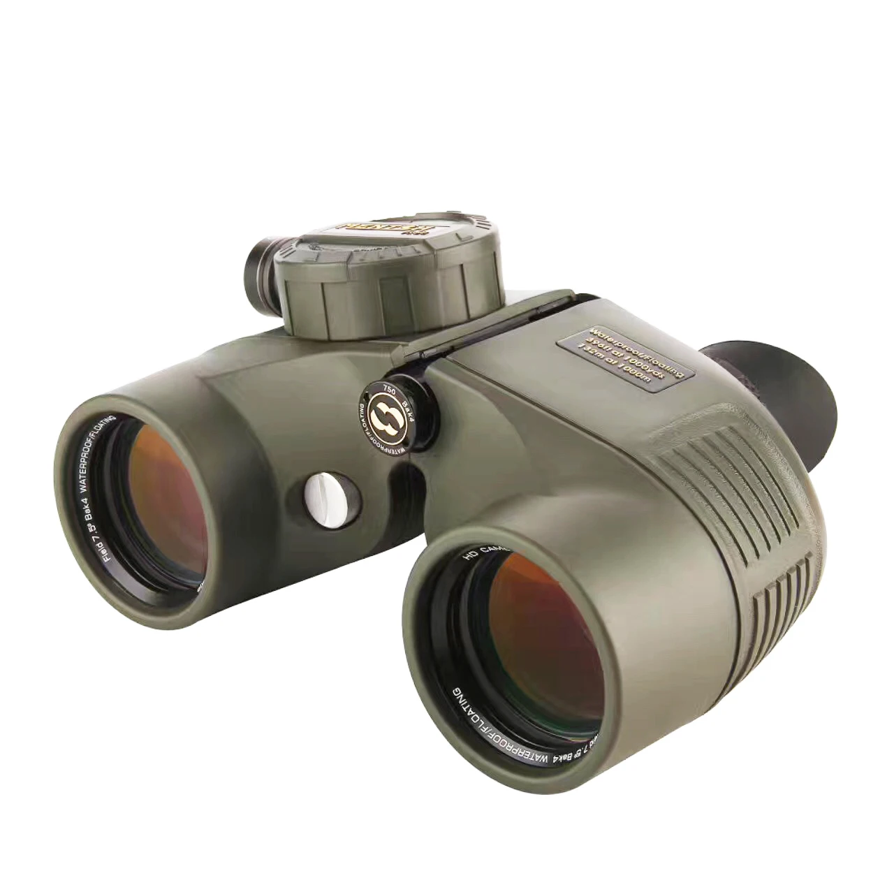 7x50  Range Finding With Compass Latitude and Longitude Coordinates by  Navy for Search and Rescue Marine Exploration Binoculars