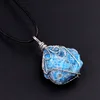 Grigio fosforo blu (argento con cordino in pelle)