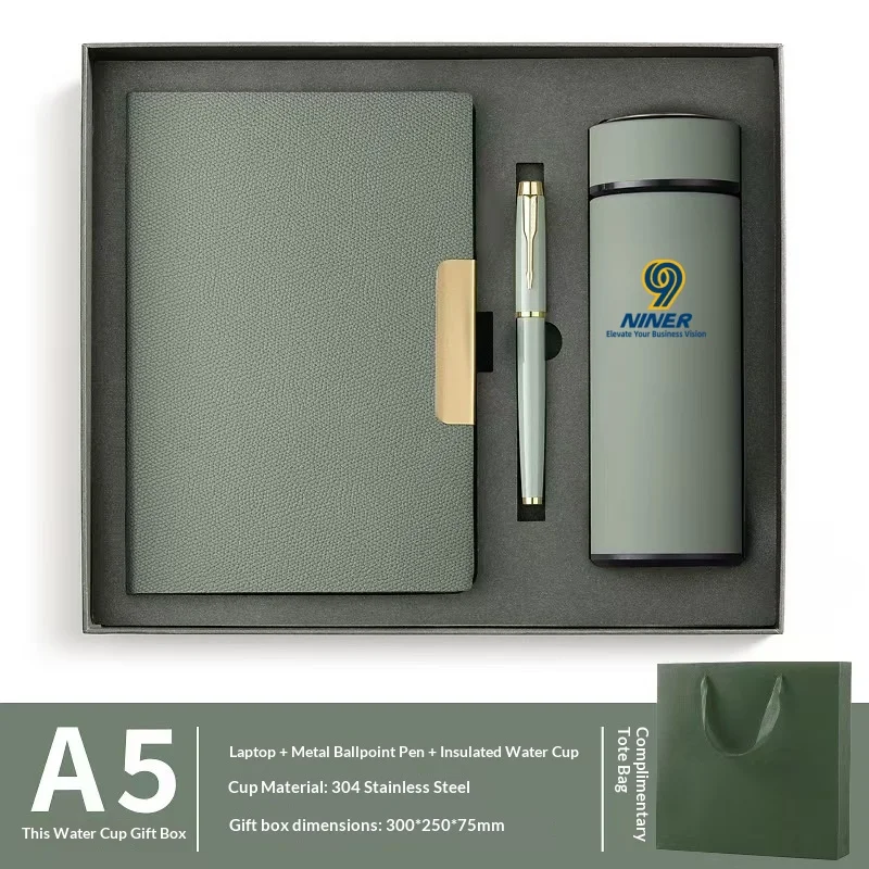 Business notebook gift customization LOGO graduation season gift box high-end practical notebook pen set