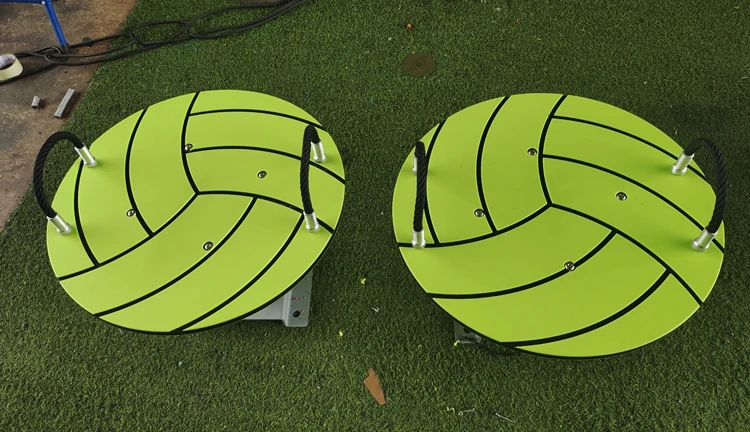 Children's Outdoor Garden Game Three People Shake Fun Interesting Amusement Park Equipment
