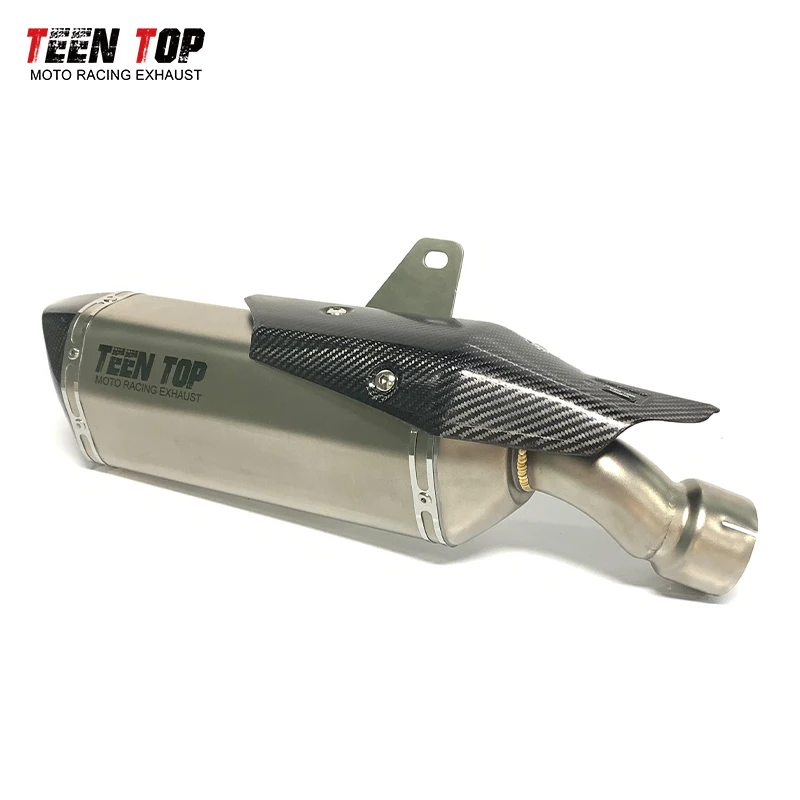Teentop Motorcycle Exhaust System Stainless Slip-on Exhaust for