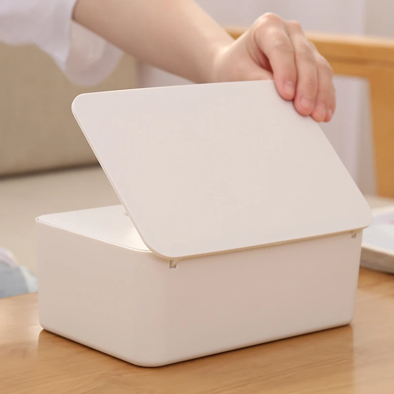 Custom Design Wet Storage Box,wet Dispenser Holder Tissue Storage Box Case with Lid Dust Proof for Home