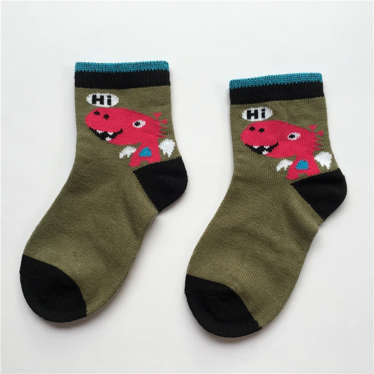 Сезон весна-осень; Детские хлопковые носки с изображением персонажей, забавные детские носки От 2 до 4 лет школьные детские хлопковые носки без пятки