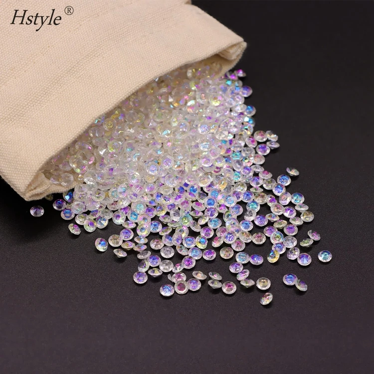 1000pcs Acrylc Clear Damond Confett Weddng Party Table Scatters Decoraton Crystals