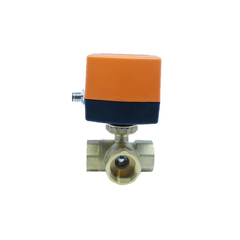 IP54 Waterproof DC24V Motorized Ball Valve Electric Actuated Water Flow Control Safety Valve