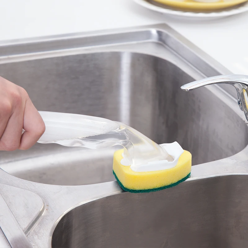  The Original Smiling Sponge Handle Soap Dispensing Handle -  Dishwand for Scrub Daddy Sponge (White) Dish Wand : Health & Household