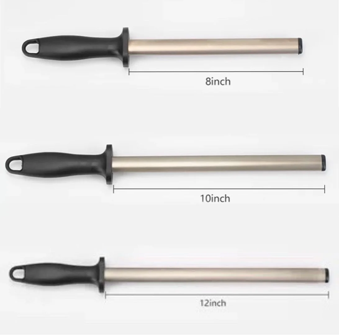 Source 10/12 inch high quality Ceramic Stick Rod diamond sharpening rod/kitchen  tool knife sharpener on m.