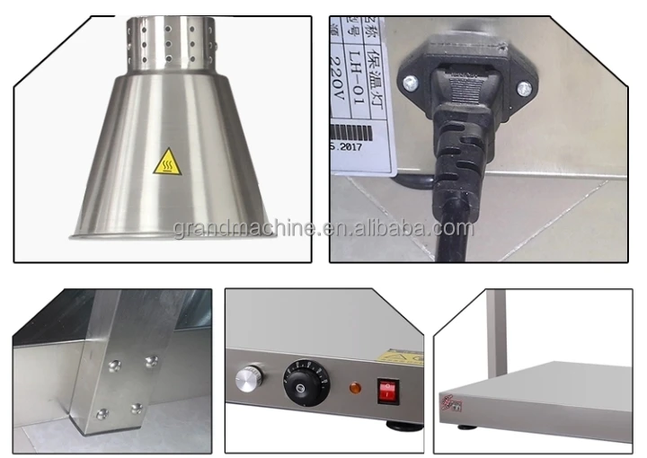 Hotel Kitchen Equipment Single Head Table Food Heat Lamp/ Food Warmer Lamp manufacture