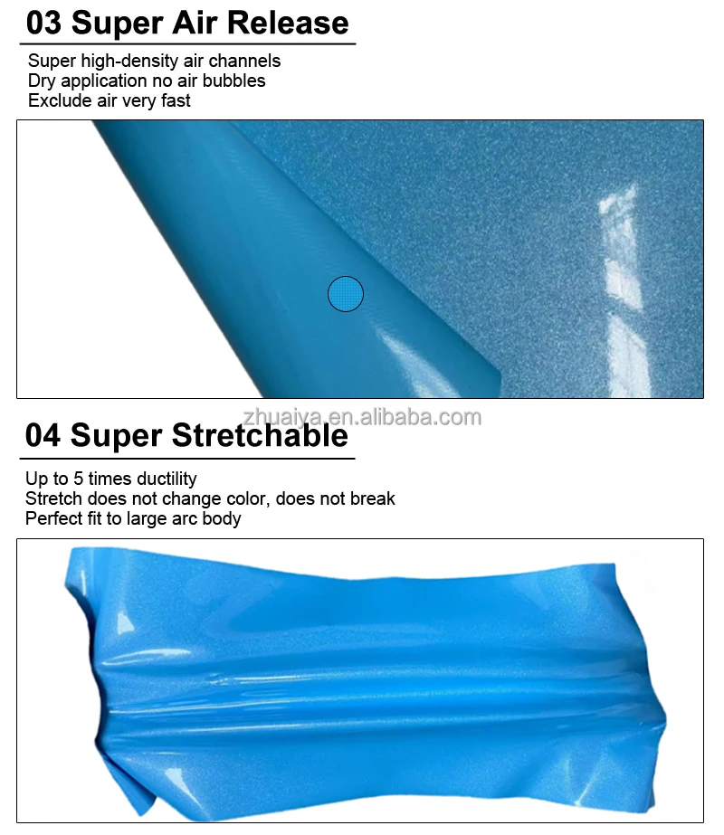Super Glossy Blue Carbon Fiber Car Wrap Vinyl Wrap Stickers Roll