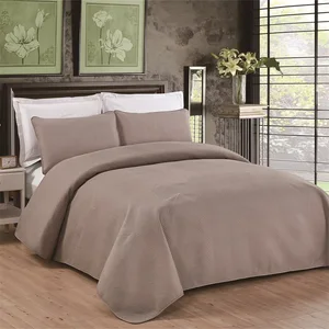 Manufacturer Bed Linen Queen Size Plain Bedspread