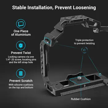 SmallRig Aluminum Alloy Streamlined Structure for Canon R5 R6 R5 C 3233B detail image