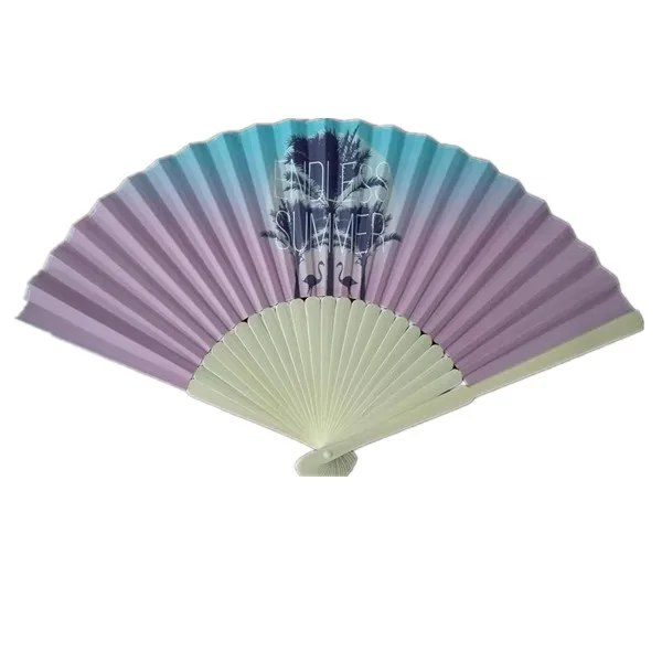 Bamboo Handheld Fan With Paper Or Silk 