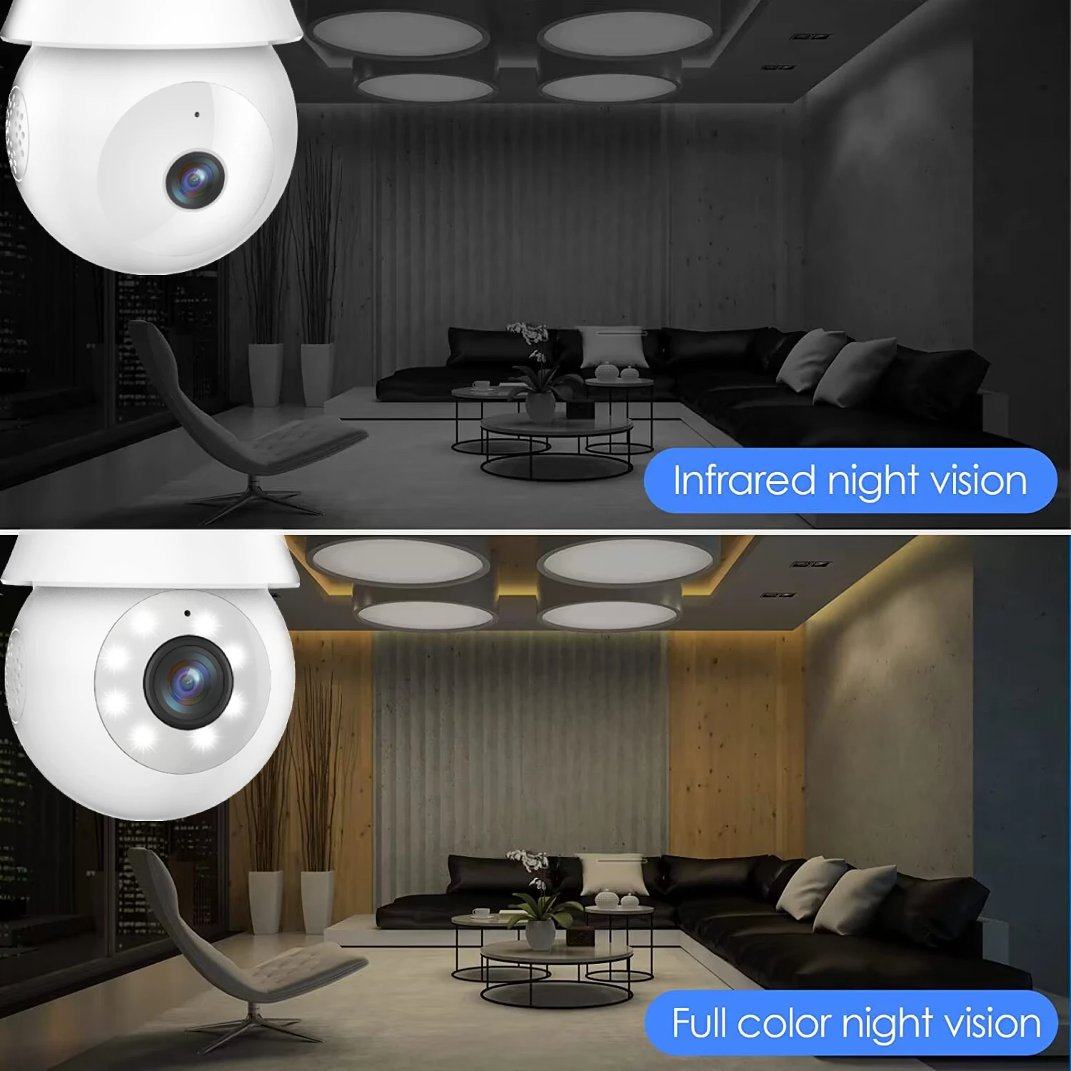 LB323 3MP Light Bulb Security Camera WIFI Camera Security Wireless CCTV Bulb Camera