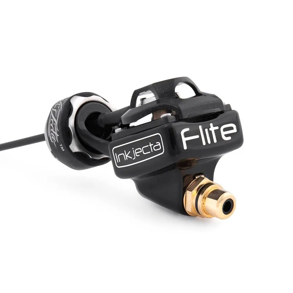 オリジナルInkjecta FLITE NANO ELITE LIMITED EDITION BLACKロータリープロフェッショナルタトゥーマシン