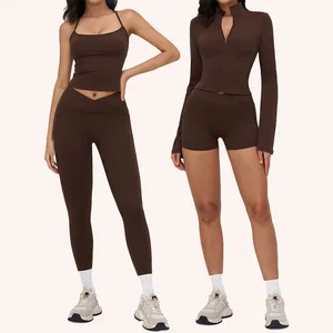 Wholesale Gym Clothing Legging Premium Low Moq Active Wear Gym Sets Woman Performance Straight Leg Pants Gym Wear