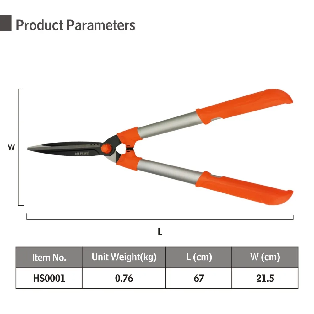 9-Tooth Aluminum Hedge Trimmer Head - 28mm Drive, Cuts Branches Up To 28mm, Lightweight Gardening Tool