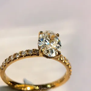 18K Gold 1CT Lab-Grown Diamond Engagement Ring, Princess Cut, 3.38g IGI Certified, Four-Prong Solitaire Ring for Women