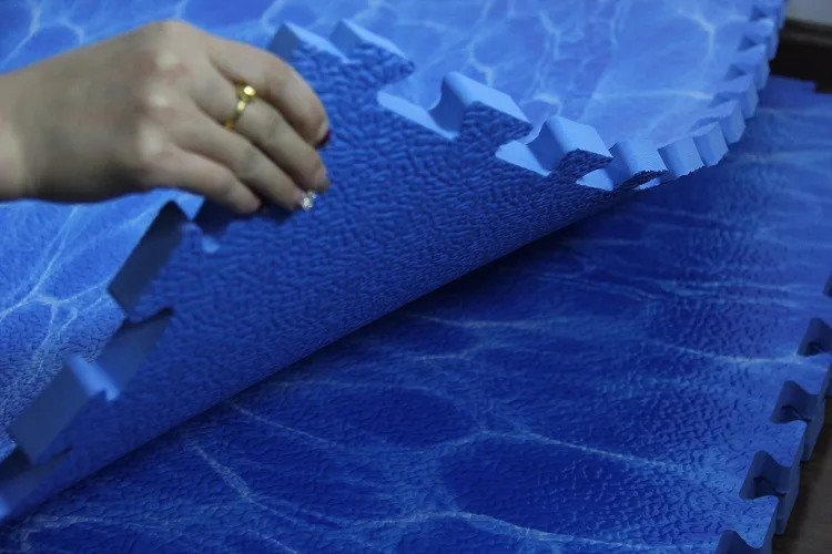 High Quality Big Thicker White With Beige Tan Soft Play Mat Rental Interlocking Kids Soft Play