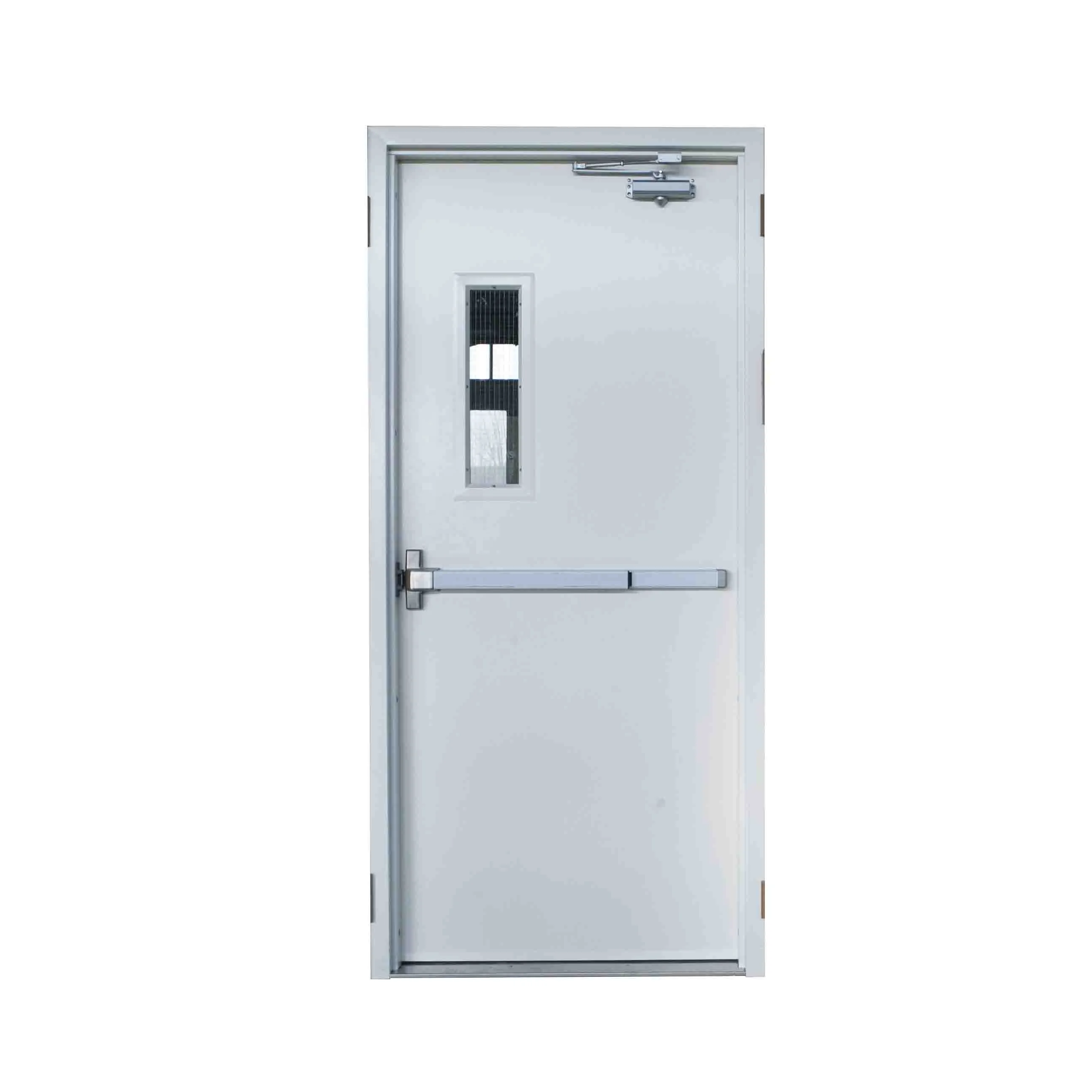 UL WH FM Approve Soundproof School Classroom Doors Exterior Front Entry Steel Fire Rated Door