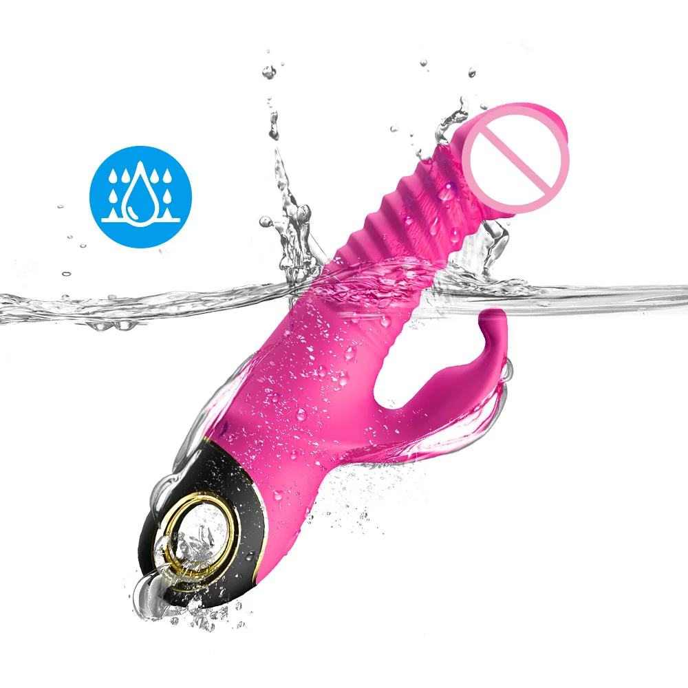 Sex Machine 360 Degree Automatic Thrusting Dildo Female Orgasm Masturbation Massager Double Rabbit Vibrator for Sex Toys