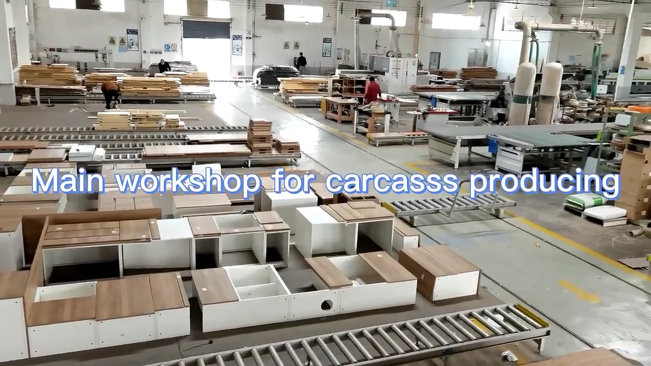 Affordable Wholesale Complete Melamine Kitchen Units Set Modern