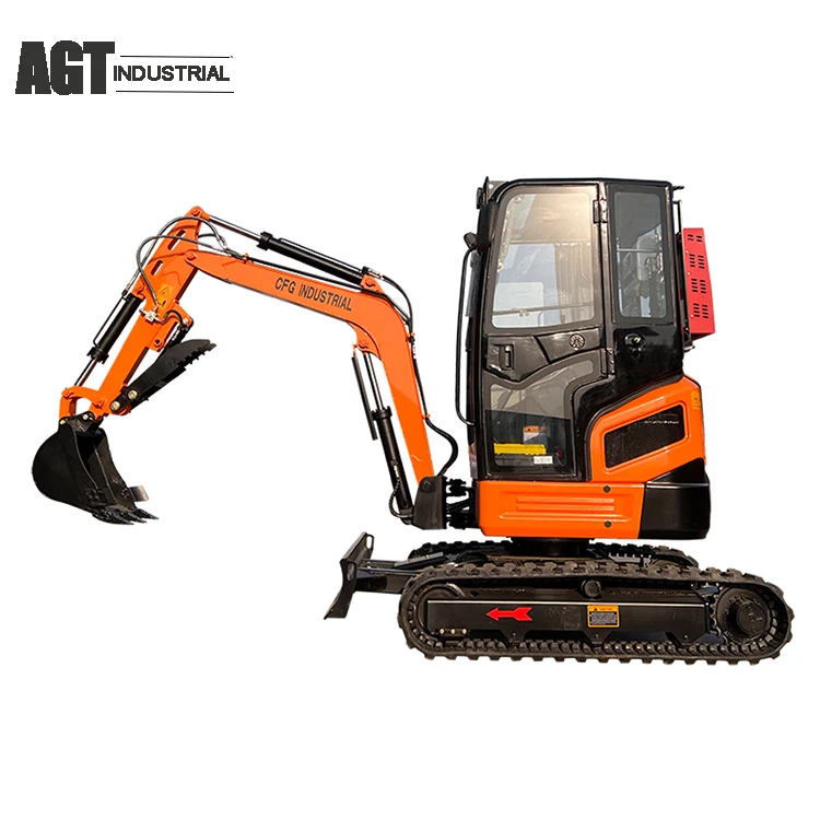 AGT MINI DIGGER EXCAVATOR WITH SWING BOOM and Hydraulic THUMB WITH YANMAR DIESEL