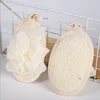 9024-1 loofah pad with mesh sponge 9*14cm