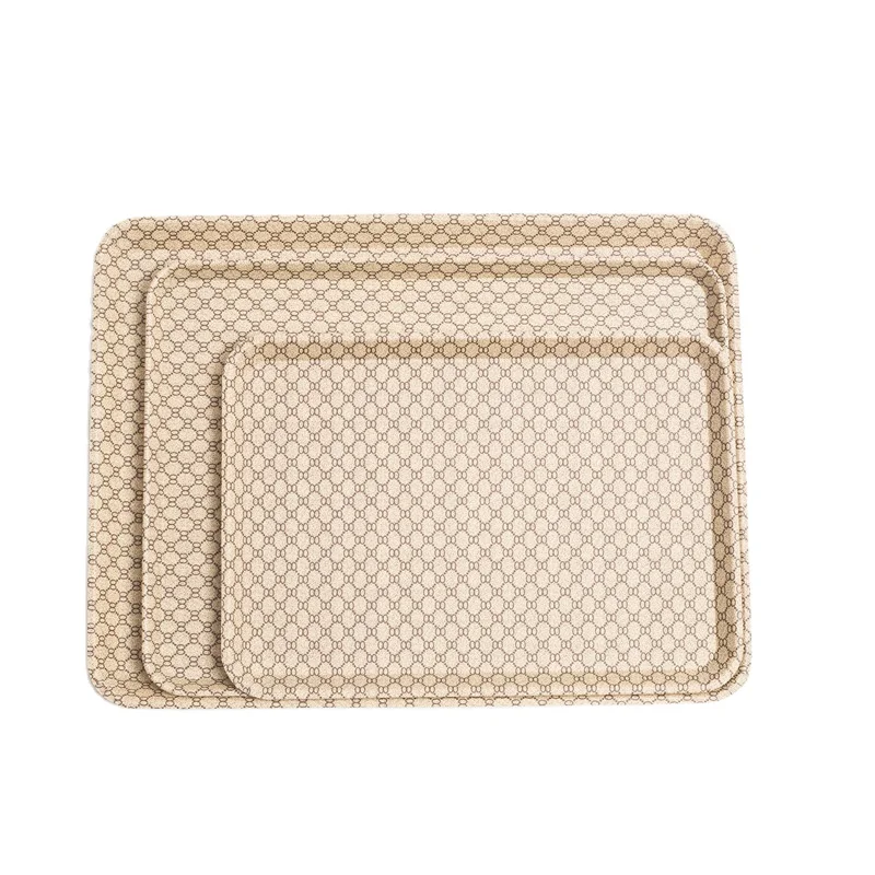 Custom logo Rectangular Serving Tray House Room Food Serving Tray