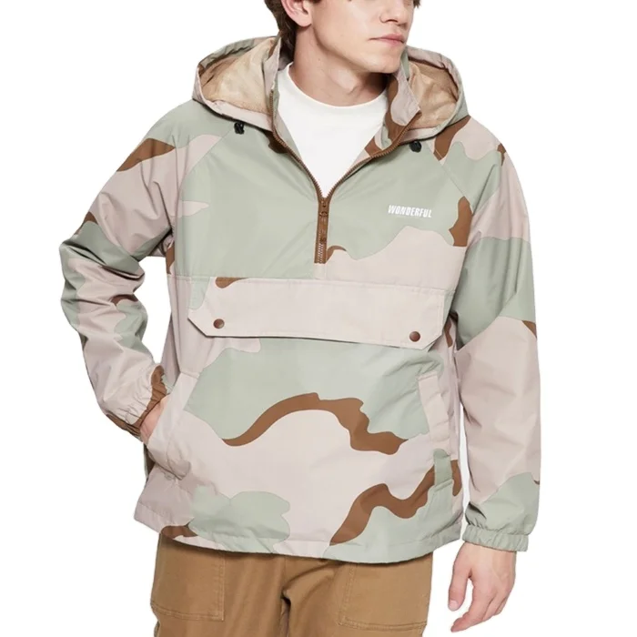 camouflage half jacket