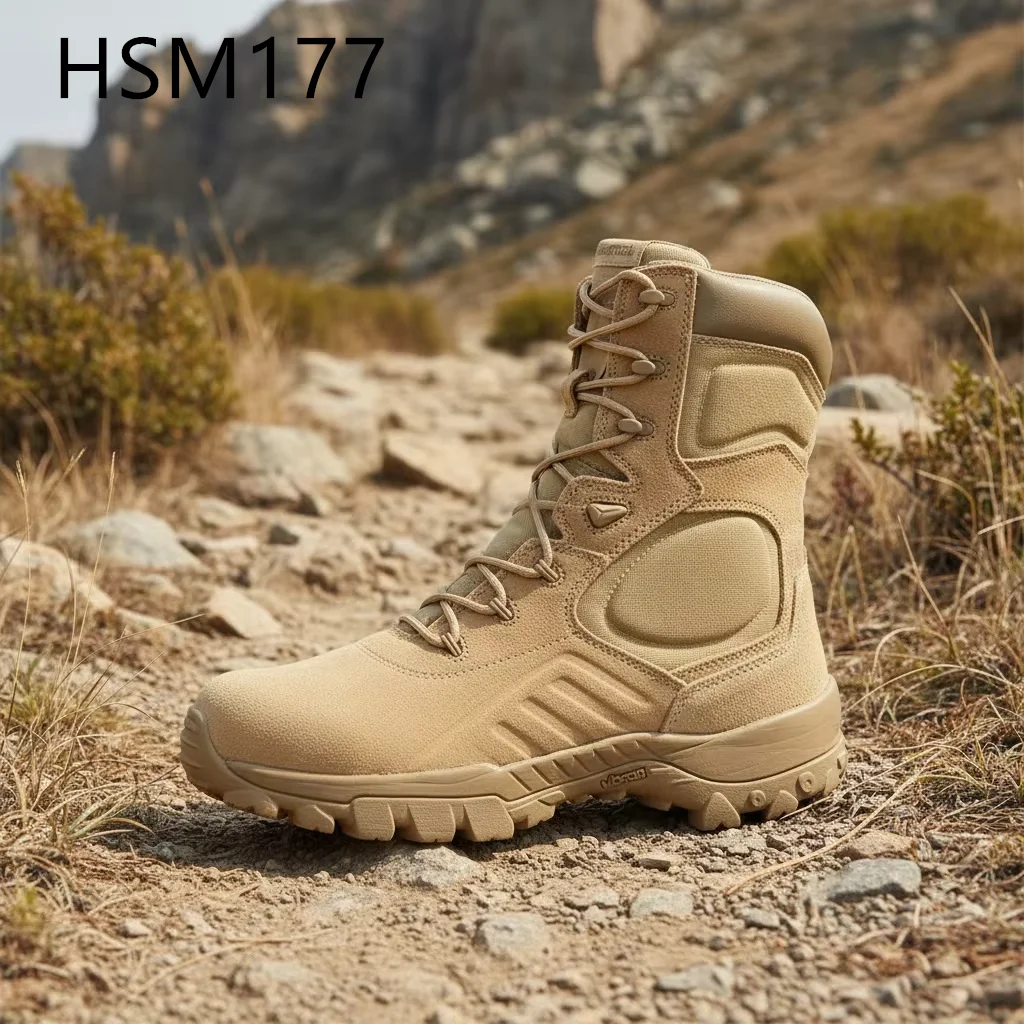 ЛХГ, 8 инча Ултра-упорни на ударе Тактички стил Мушкарска борбена ципела Позната марка Старија класична пустиња Марширајући ципела ХСМ177
