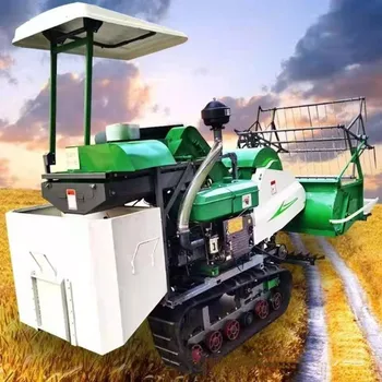 ミニ菜種脱穀機米小麦と大豆のコンバインハーベスター低損失率