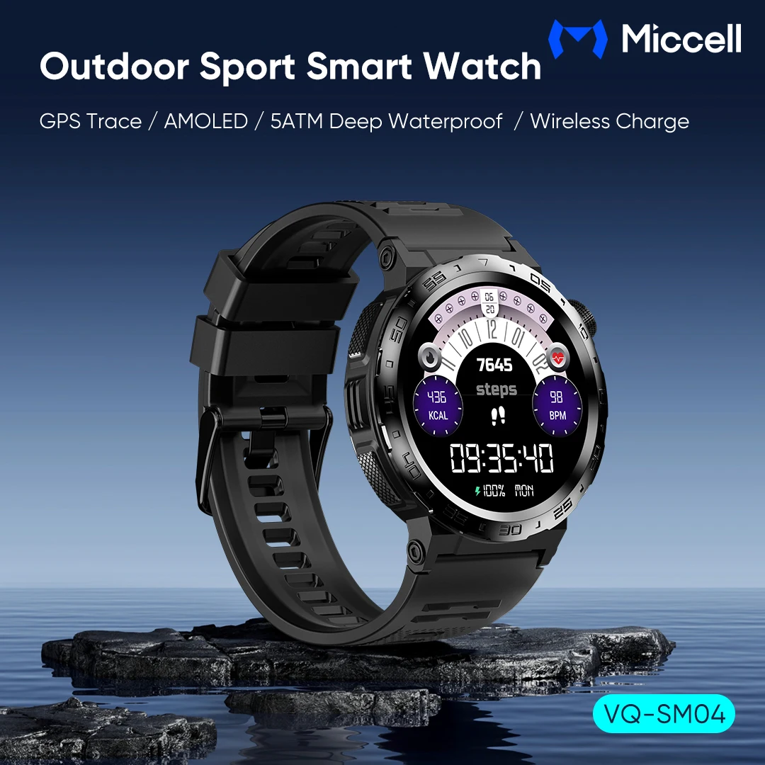 Miccell Fashion Phone SmartWatch With Health Detection Strong Battery Life  Multiple Sports Modes 5ATM Waterproof Smart Watch