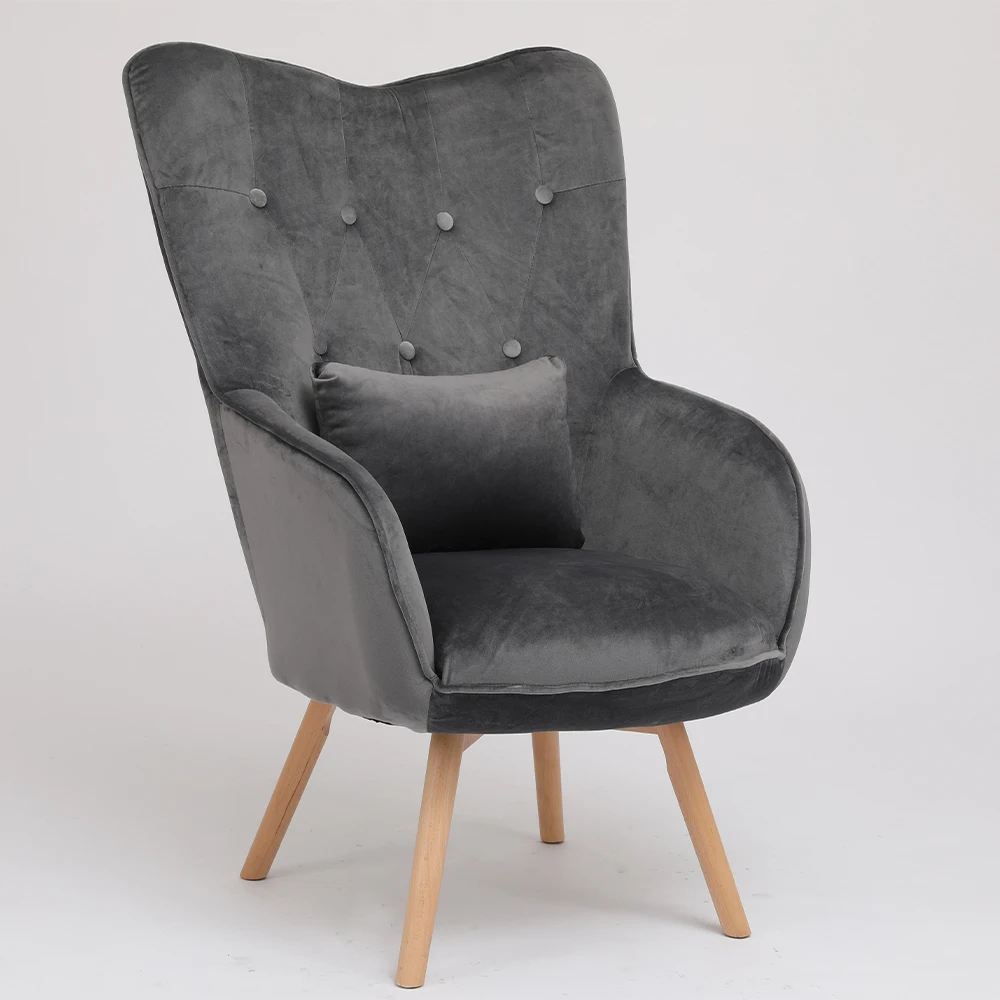 Fabric Highback Armchair Accent Chair Good Quality Upholstered Modern