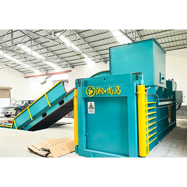 Horizontal Hydraulic Baler Machine for Cardboard Clothing Rag Plastic Caron Paper PET Bottle Woven Bag