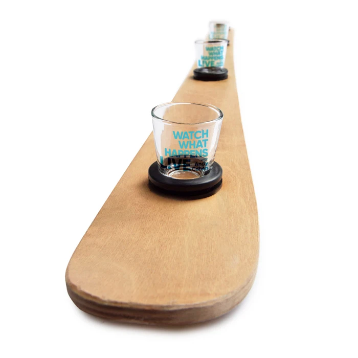 Shot Ski Custom Oz Ounce Rustic Wooden Holder Cas Amigos