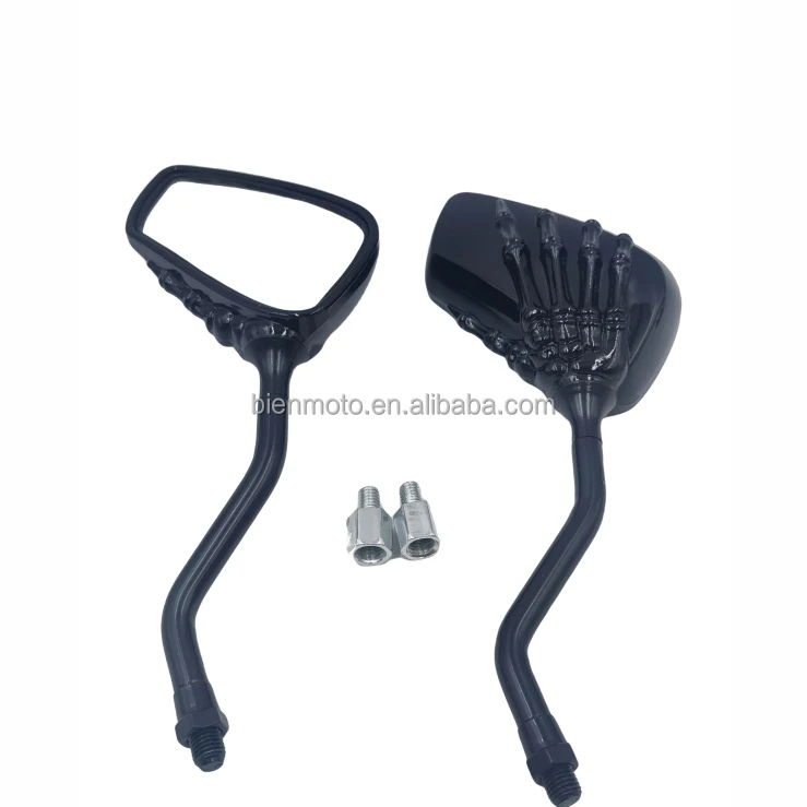 8mm 10mm Universal Modification Skull Craw Shadow Retrovisores