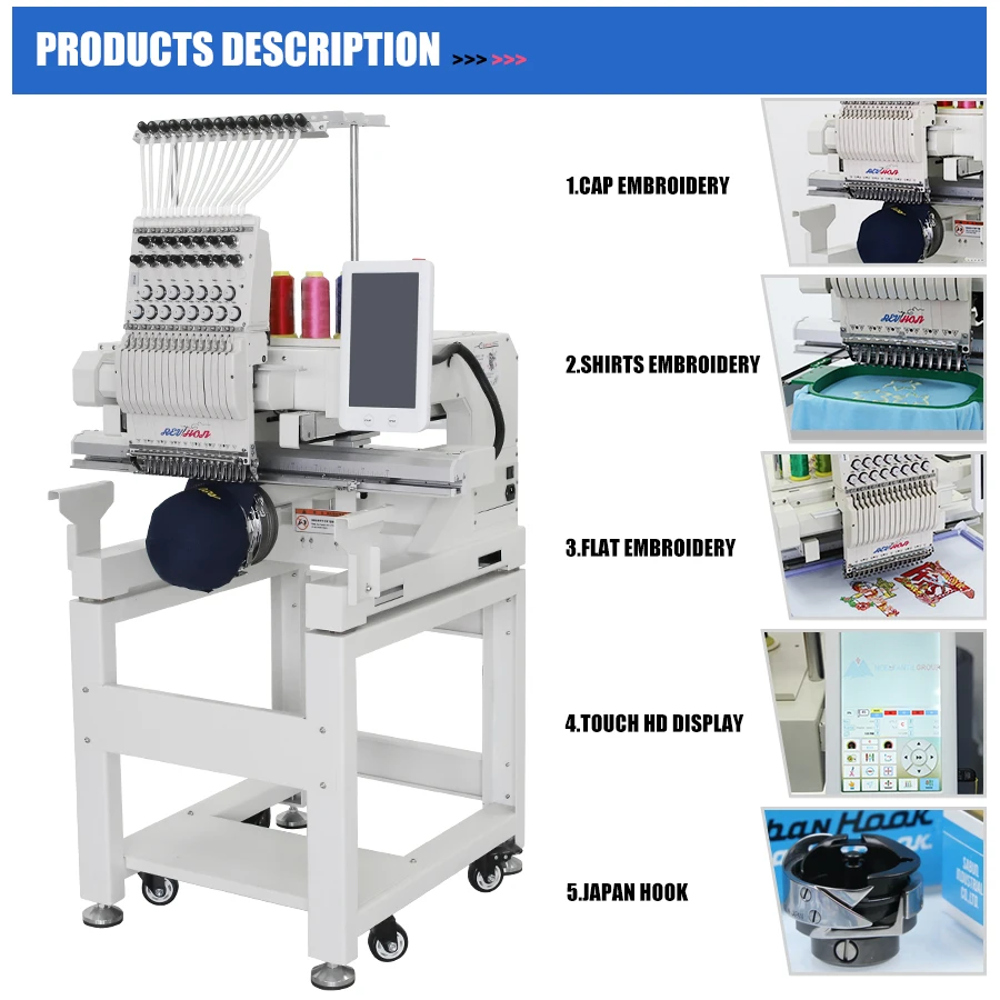 佐藤樣专用Mサイズ Single Head Embroidery Machine - Manual & Computerized