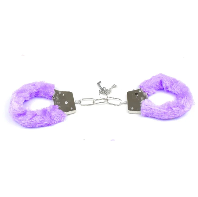 Sexy Soft Fluffy Stainless Steel Wrist Handcuff Sex Gift Toys Love Sexy Cuff High Quality Toy
