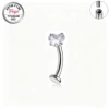 Zircone cuore in argento