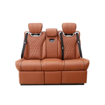 Luxury Genuine Leather Car Seat Bed for Toyota MVP Vito GL8 Comfortable Car Seat Covers